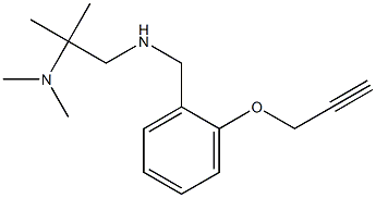 [2-(dimethylamino)-2-methylpropyl]({[2-(prop-2-yn-1-yloxy)phenyl]methyl})amine 化学構造式
