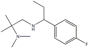 [2-(dimethylamino)-2-methylpropyl][1-(4-fluorophenyl)propyl]amine 化学構造式