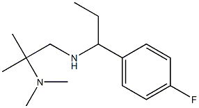 [2-(dimethylamino)-2-methylpropyl][1-(4-fluorophenyl)propyl]amine 结构式