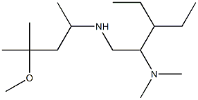 [2-(dimethylamino)-3-ethylpentyl](4-methoxy-4-methylpentan-2-yl)amine,,结构式