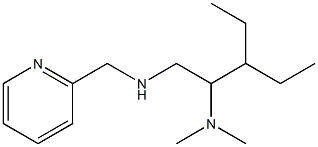 [2-(dimethylamino)-3-ethylpentyl](pyridin-2-ylmethyl)amine,,结构式