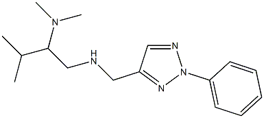 [2-(dimethylamino)-3-methylbutyl][(2-phenyl-2H-1,2,3-triazol-4-yl)methyl]amine Structure