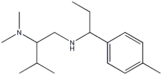 [2-(dimethylamino)-3-methylbutyl][1-(4-methylphenyl)propyl]amine Struktur