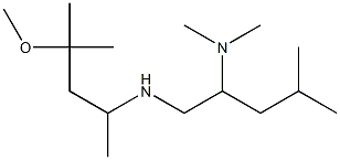 [2-(dimethylamino)-4-methylpentyl](4-methoxy-4-methylpentan-2-yl)amine Structure