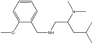 [2-(dimethylamino)-4-methylpentyl][(2-methoxyphenyl)methyl]amine Struktur