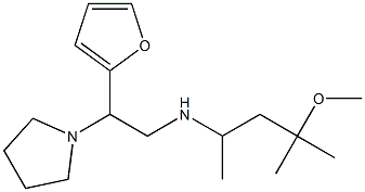 [2-(furan-2-yl)-2-(pyrrolidin-1-yl)ethyl](4-methoxy-4-methylpentan-2-yl)amine|