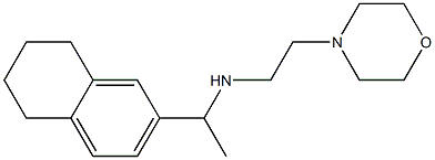 [2-(morpholin-4-yl)ethyl][1-(5,6,7,8-tetrahydronaphthalen-2-yl)ethyl]amine 化学構造式