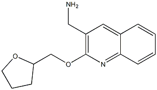 [2-(oxolan-2-ylmethoxy)quinolin-3-yl]methanamine Structure