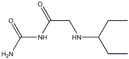 [2-(pentan-3-ylamino)acetyl]urea 化学構造式