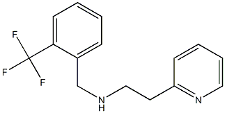 [2-(pyridin-2-yl)ethyl]({[2-(trifluoromethyl)phenyl]methyl})amine 结构式