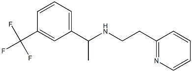 [2-(pyridin-2-yl)ethyl]({1-[3-(trifluoromethyl)phenyl]ethyl})amine Struktur