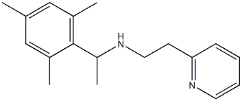 [2-(pyridin-2-yl)ethyl][1-(2,4,6-trimethylphenyl)ethyl]amine,,结构式