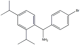  [2,4-bis(propan-2-yl)phenyl](4-bromophenyl)methanamine