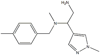 [2-amino-1-(1-methyl-1H-pyrazol-4-yl)ethyl](methyl)[(4-methylphenyl)methyl]amine Structure