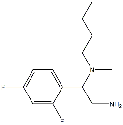 [2-amino-1-(2,4-difluorophenyl)ethyl](butyl)methylamine,,结构式