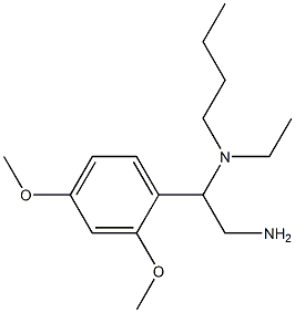 [2-amino-1-(2,4-dimethoxyphenyl)ethyl](butyl)ethylamine,,结构式