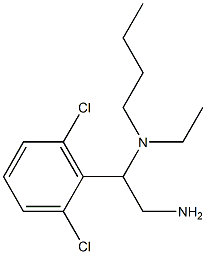 [2-amino-1-(2,6-dichlorophenyl)ethyl](butyl)ethylamine 结构式