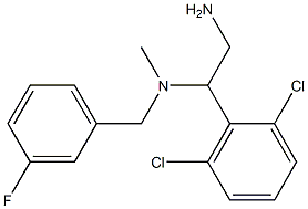 [2-amino-1-(2,6-dichlorophenyl)ethyl][(3-fluorophenyl)methyl]methylamine 结构式
