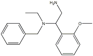 [2-amino-1-(2-methoxyphenyl)ethyl](benzyl)ethylamine 化学構造式