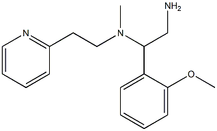 [2-amino-1-(2-methoxyphenyl)ethyl](methyl)[2-(pyridin-2-yl)ethyl]amine Structure