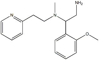 [2-amino-1-(2-methoxyphenyl)ethyl](methyl)[2-(pyridin-2-yl)ethyl]amine 结构式