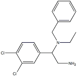 [2-amino-1-(3,4-dichlorophenyl)ethyl](benzyl)ethylamine Structure