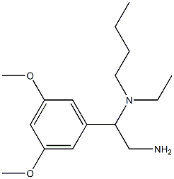 [2-amino-1-(3,5-dimethoxyphenyl)ethyl](butyl)ethylamine Structure