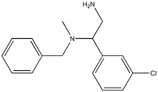 [2-amino-1-(3-chlorophenyl)ethyl](benzyl)methylamine Structure