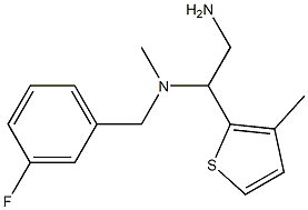 [2-amino-1-(3-methylthiophen-2-yl)ethyl][(3-fluorophenyl)methyl]methylamine Structure