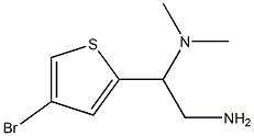 [2-amino-1-(4-bromothiophen-2-yl)ethyl]dimethylamine Struktur