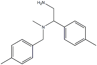 [2-amino-1-(4-methylphenyl)ethyl](methyl)[(4-methylphenyl)methyl]amine Structure