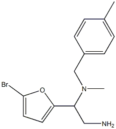  [2-amino-1-(5-bromofuran-2-yl)ethyl](methyl)[(4-methylphenyl)methyl]amine