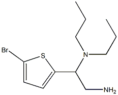 [2-amino-1-(5-bromothiophen-2-yl)ethyl]dipropylamine Struktur