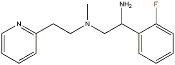 [2-amino-2-(2-fluorophenyl)ethyl](methyl)[2-(pyridin-2-yl)ethyl]amine Structure