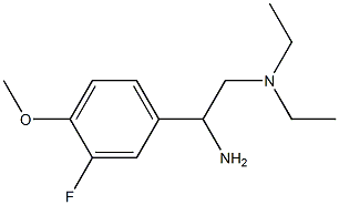 [2-amino-2-(3-fluoro-4-methoxyphenyl)ethyl]diethylamine Struktur
