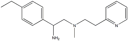 [2-amino-2-(4-ethylphenyl)ethyl](methyl)[2-(pyridin-2-yl)ethyl]amine 化学構造式