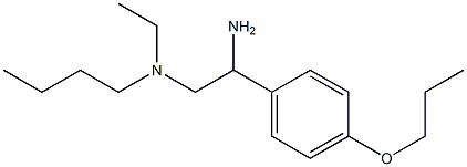 [2-amino-2-(4-propoxyphenyl)ethyl](butyl)ethylamine Structure