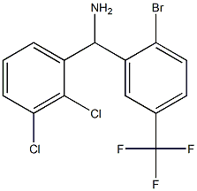 [2-bromo-5-(trifluoromethyl)phenyl](2,3-dichlorophenyl)methanamine 结构式