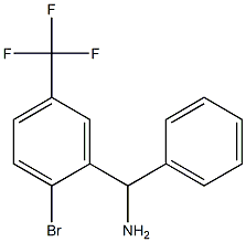 [2-bromo-5-(trifluoromethyl)phenyl](phenyl)methanamine Structure