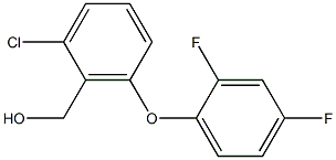 [2-chloro-6-(2,4-difluorophenoxy)phenyl]methanol Structure