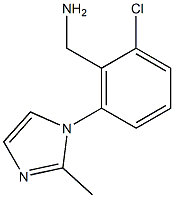 [2-chloro-6-(2-methyl-1H-imidazol-1-yl)phenyl]methanamine Struktur