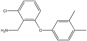 [2-chloro-6-(3,4-dimethylphenoxy)phenyl]methanamine 结构式