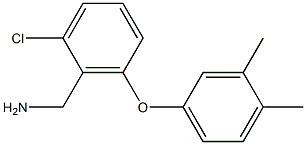 [2-chloro-6-(3,4-dimethylphenoxy)phenyl]methanamine Structure