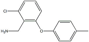 [2-chloro-6-(4-methylphenoxy)phenyl]methanamine Struktur