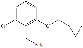 [2-chloro-6-(cyclopropylmethoxy)phenyl]methanamine Structure