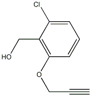 [2-chloro-6-(prop-2-yn-1-yloxy)phenyl]methanol,,结构式