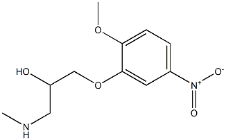 [2-hydroxy-3-(2-methoxy-5-nitrophenoxy)propyl](methyl)amine Struktur