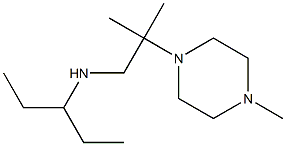 [2-methyl-2-(4-methylpiperazin-1-yl)propyl](pentan-3-yl)amine 化学構造式
