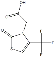 [2-oxo-4-(trifluoromethyl)-1,3-thiazol-3(2H)-yl]acetic acid,,结构式