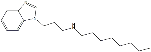 [3-(1H-1,3-benzodiazol-1-yl)propyl](octyl)amine Struktur